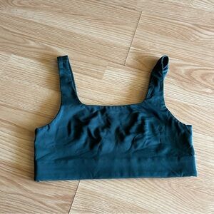 girlfriend collective Dark Green Sports Bra Small